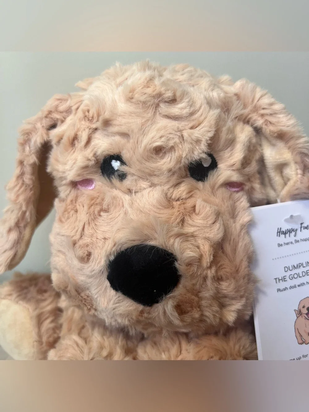 Happy Fuel‎ Dumpling The Golden Dog Plush Heating Pad Golden Retriever NWT